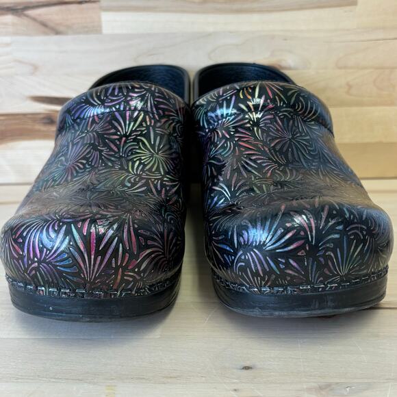 DANSKO Multicolor Genuine Leather Professional Clogs Starbursts EU42 US W11.5 - Picture 3 of 8